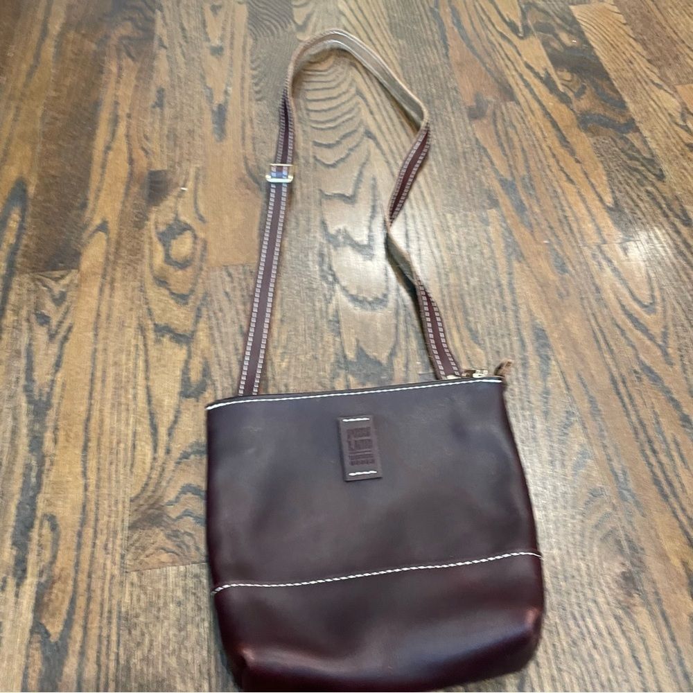 PORTLAND LEATHER GOODS Festival Bag Brown Leather Crossbody Bag Grizzly Brown - Picture 2 of 8